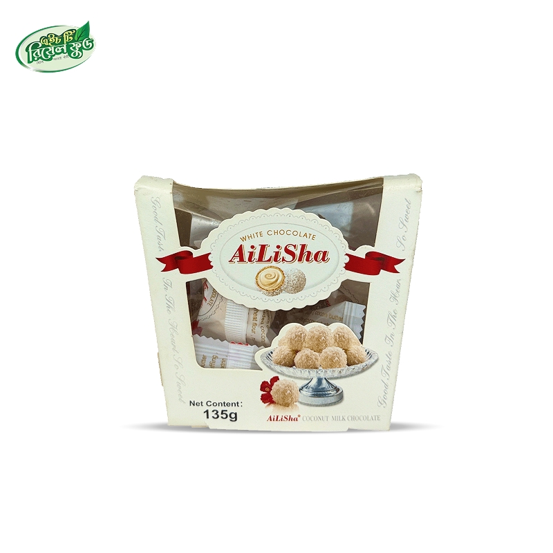 Frame 52 AiLiSha White Chocolate – Coconut Milk Chocolate (135g) (Premium Imported Chocolate) - Image 1